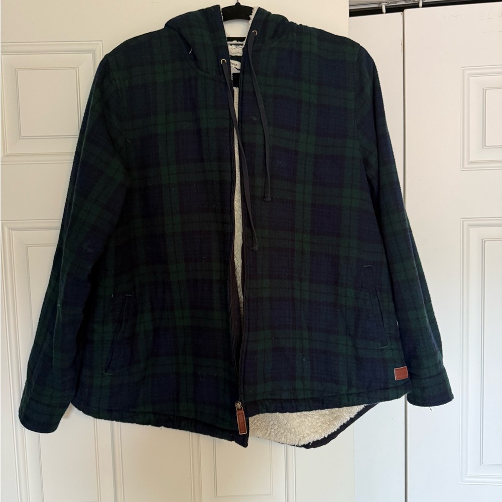 L.L. Bean Green and Blue Plaid Jacket